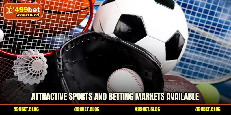 Attractive sports and betting markets available
