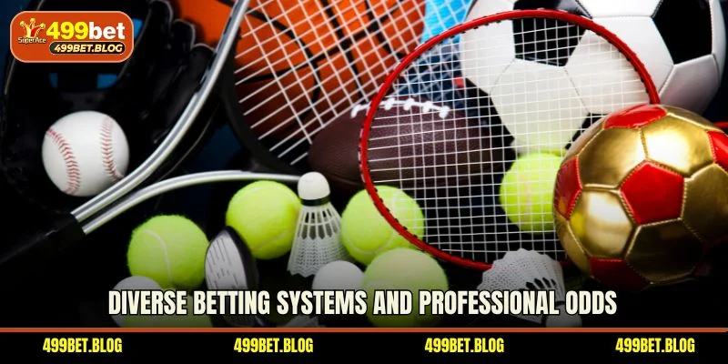 Diverse betting systems and professional odds