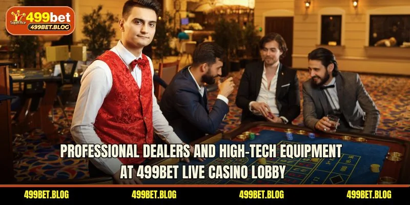 Professional dealers and high-tech equipment at 499BET live casino lobby