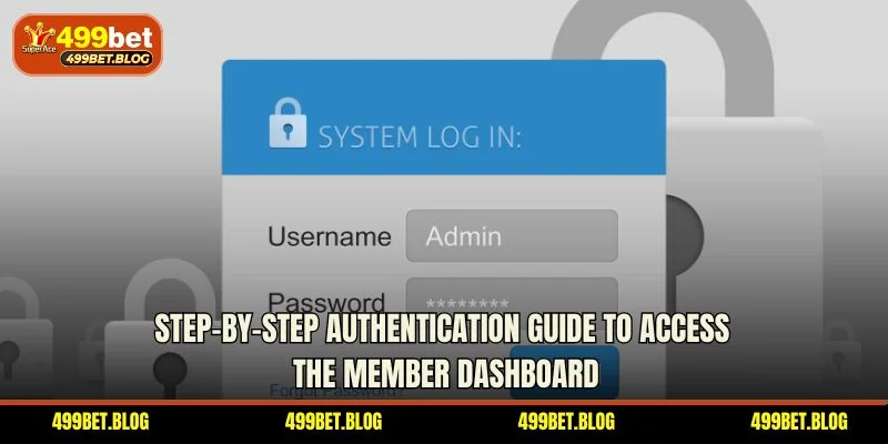 Step-by-step authentication guide to access the member dashboard